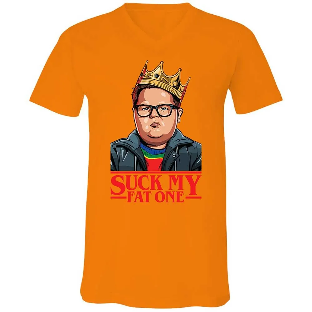 Unisex V-Neck T-Shirt - FGV9GQPP - Orange - 12
