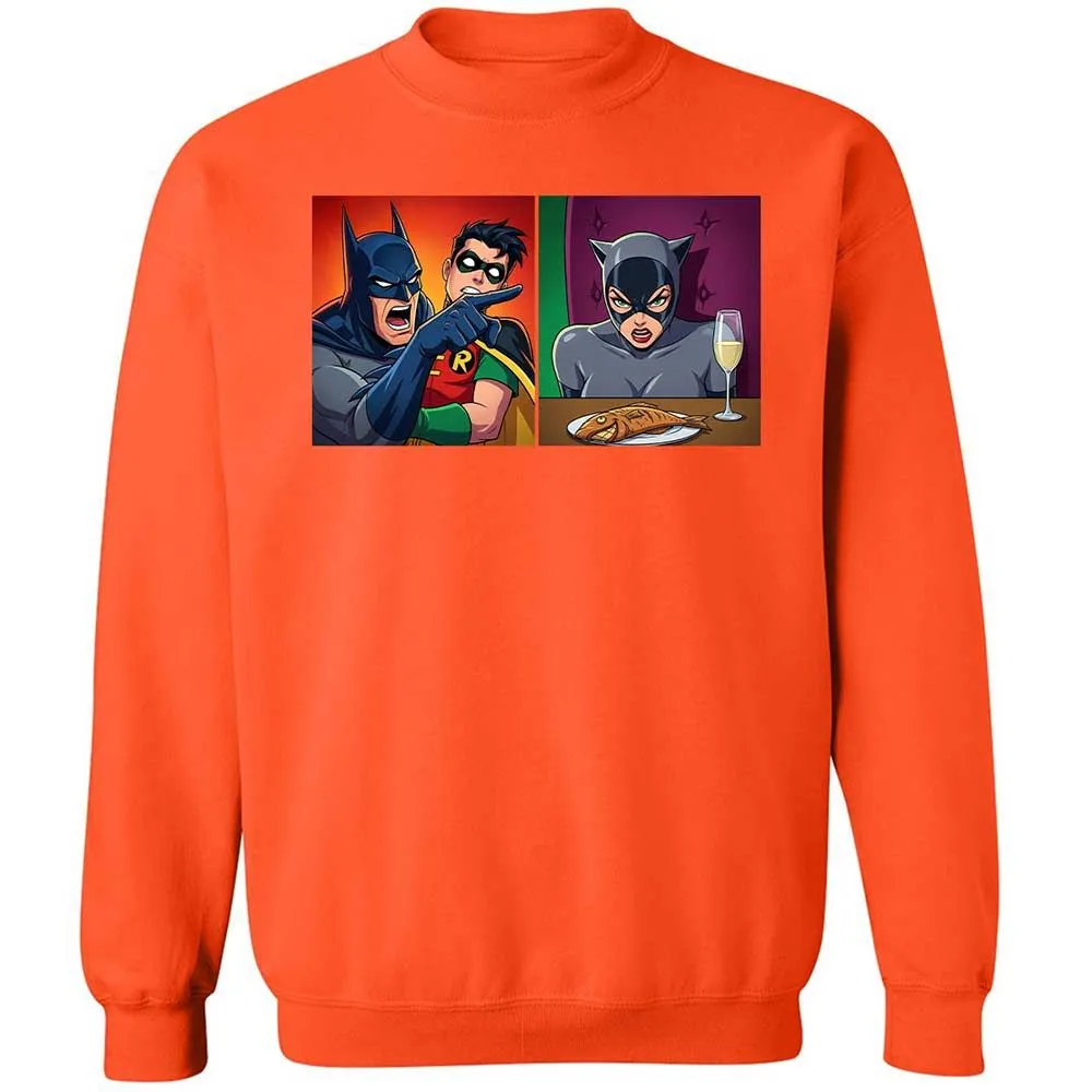 Bat Yelling at Catwoman - Orange - 12