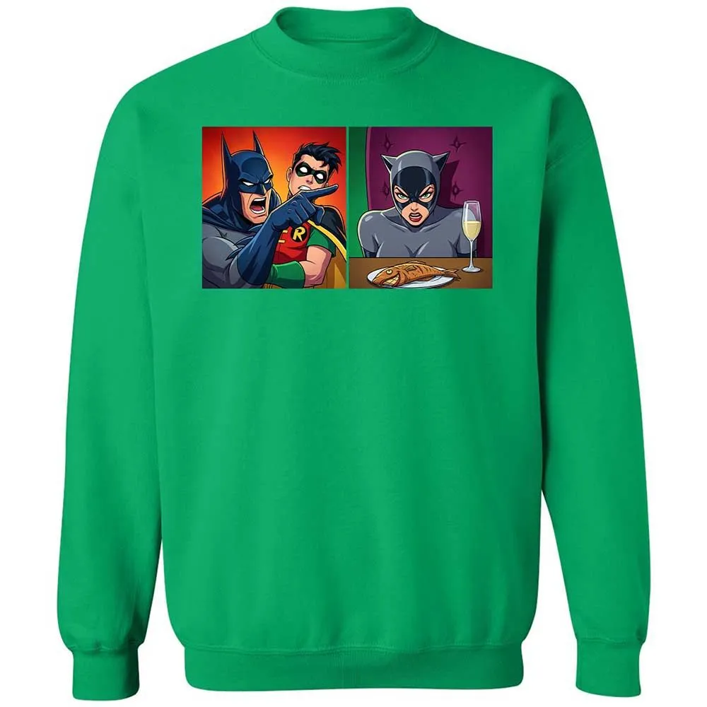 Bat Yelling at Catwoman - Irish Green - 13