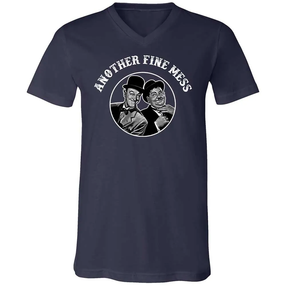 Unisex V-Neck T-Shirt - 8UYGAG2G - Navy - 2