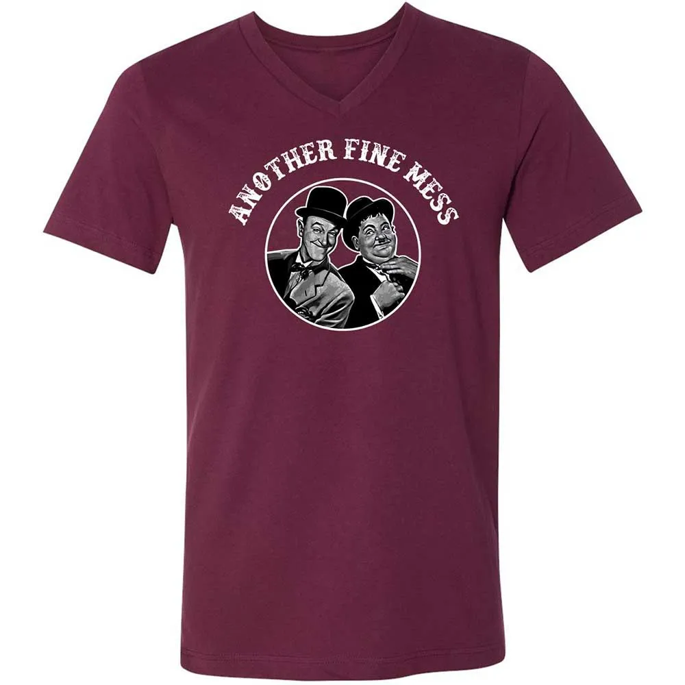 Unisex V-Neck T-Shirt - 8UYGAG2G - Maroon - 8