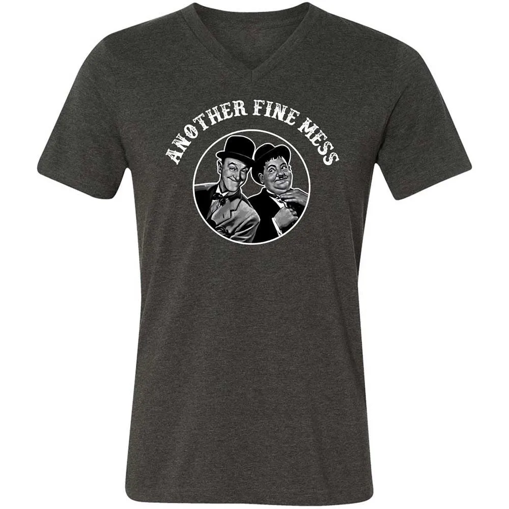 Unisex V-Neck T-Shirt - 8UYGAG2G - Dark Grey Heather - 9