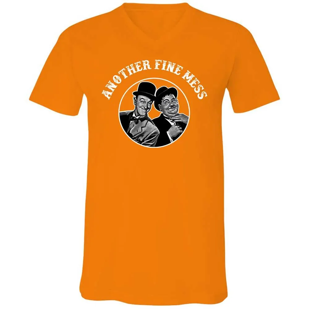 Unisex V-Neck T-Shirt - 8UYGAG2G - Orange - 12