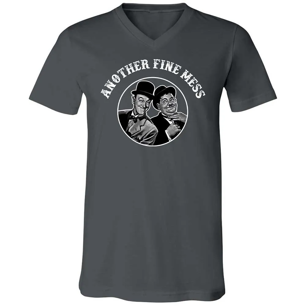 Unisex V-Neck T-Shirt - 8UYGAG2G - Asphalt - 13