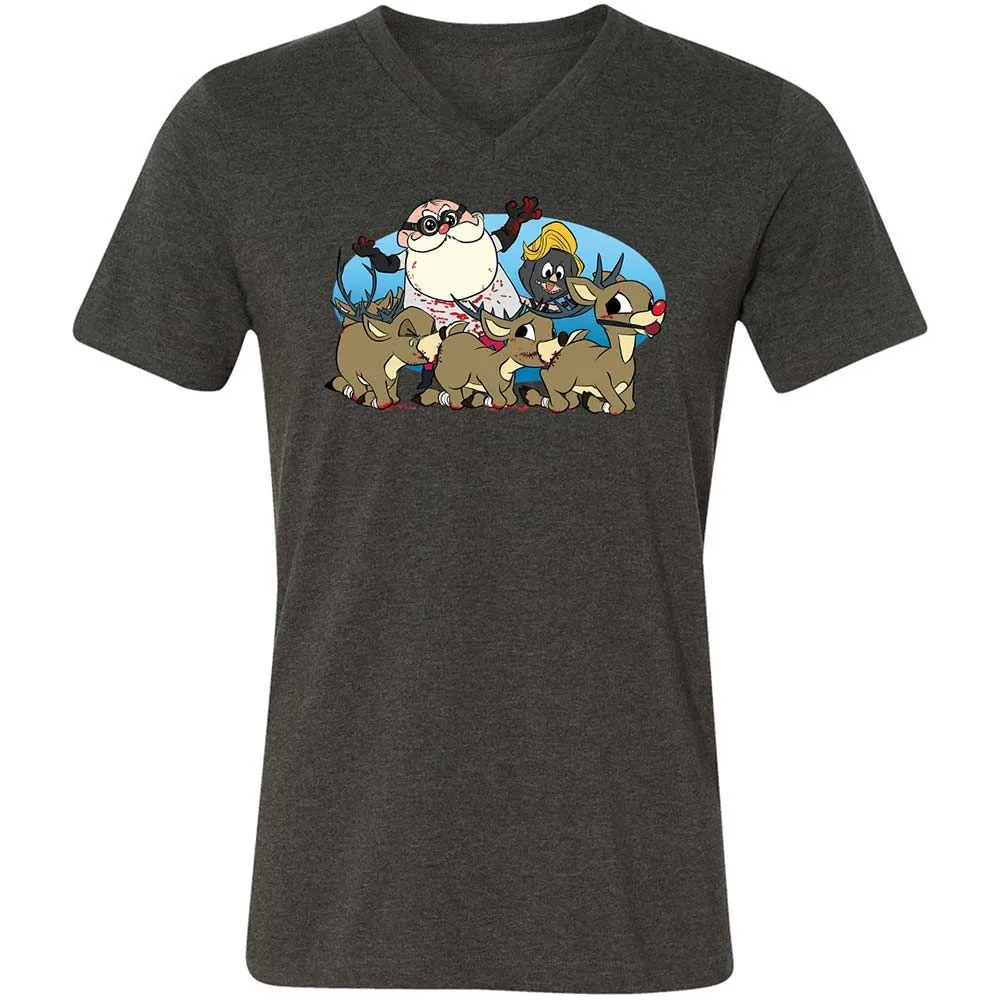 Santapede Greeting - Dark Grey Heather - 8