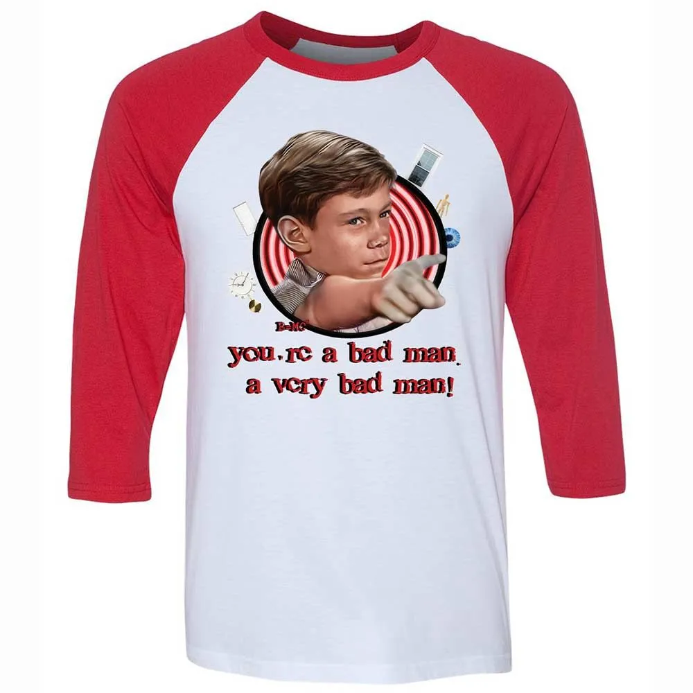 Unisex 3/4 Baseball Tee - YJAN7BXZ - White/Red - 9
