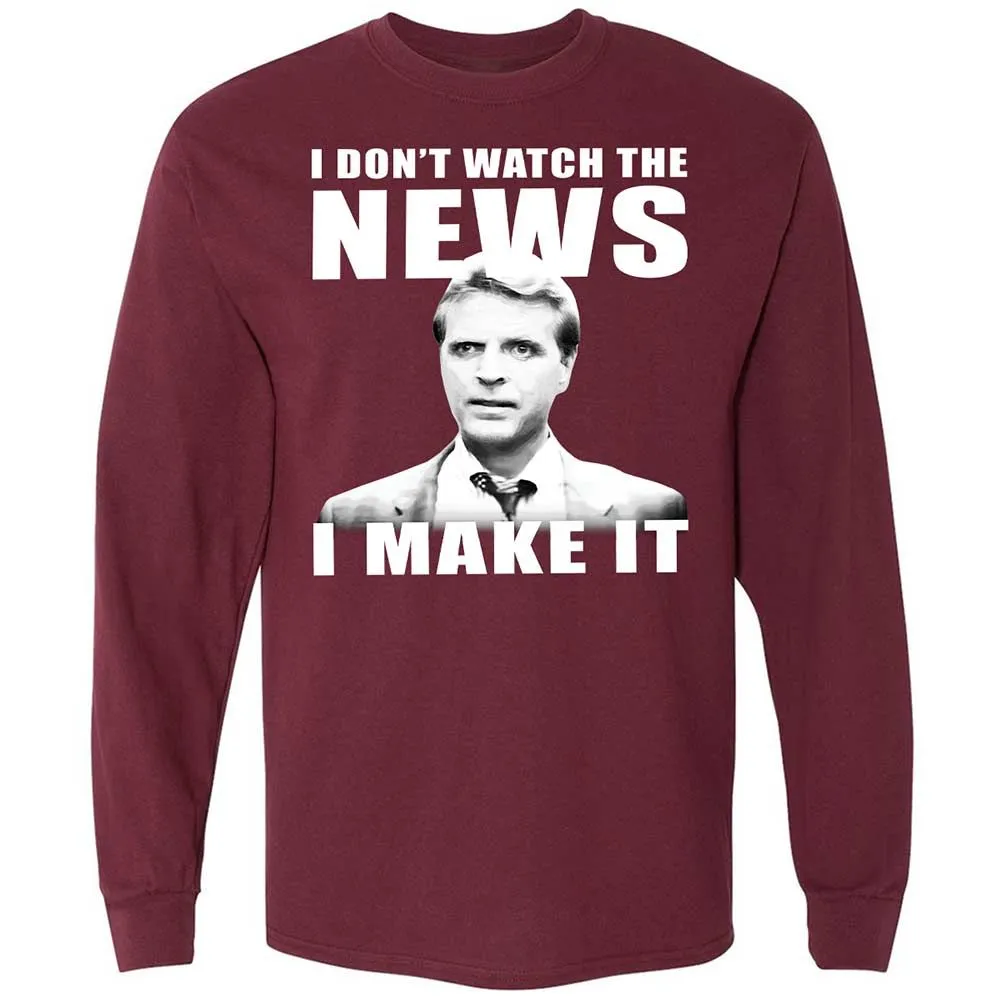 Long Sleeve T-Shirt - 81D5FA6X - Maroon - 6
