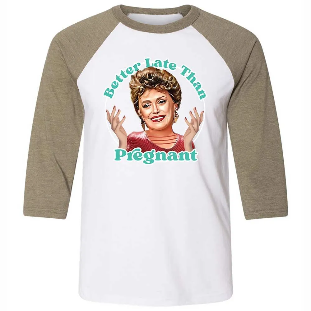 Better late than pregnant - White/Heather Olive - 4
