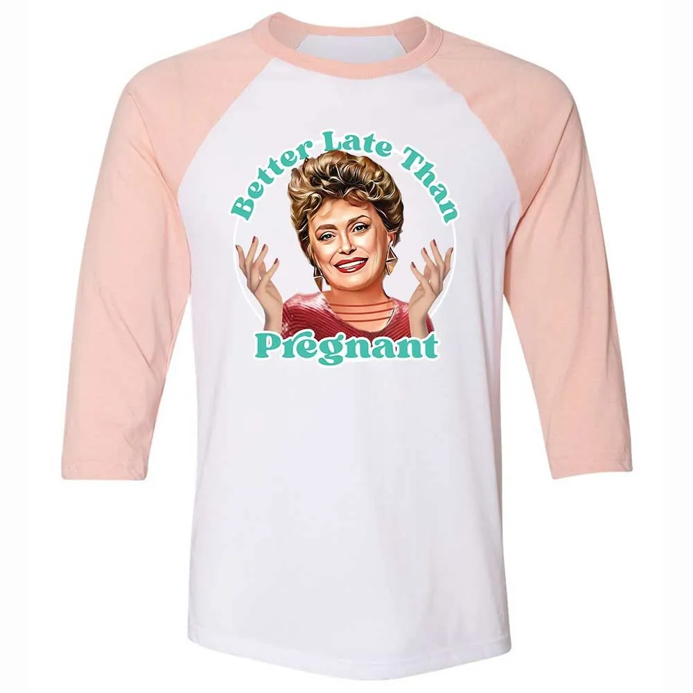 Better late than pregnant - White/Heather Peach - 5