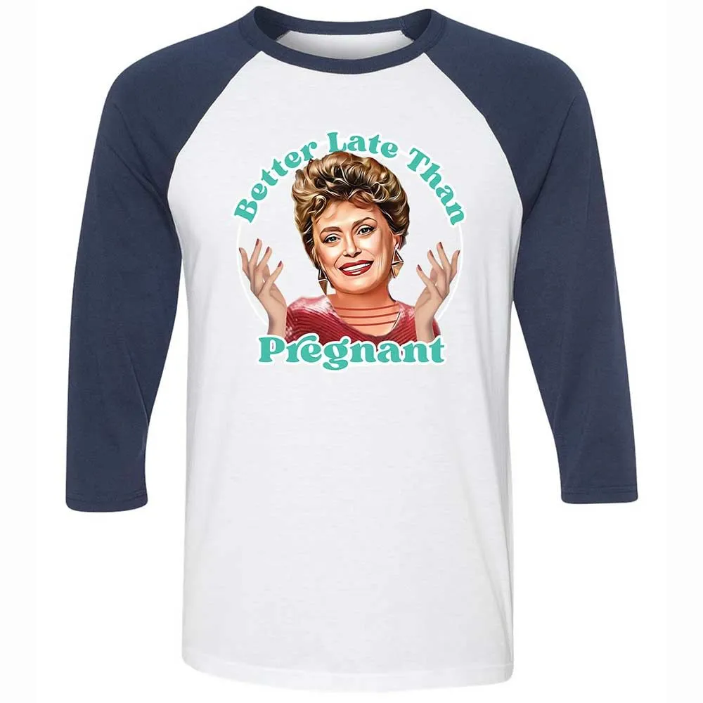 Better late than pregnant - White/Navy - 8
