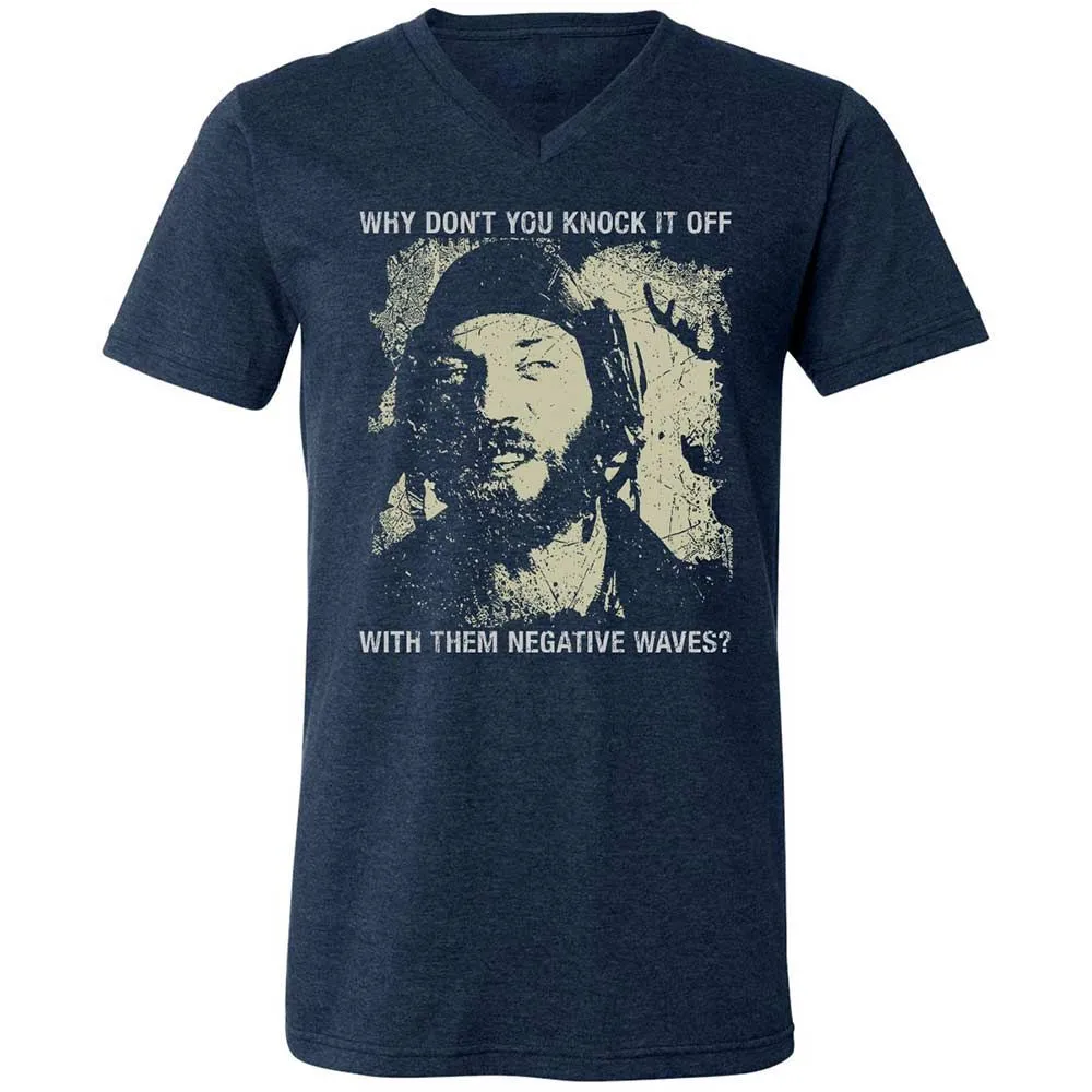 Unisex V-Neck T-Shirt - N8TWV14J - Heather Navy - 3