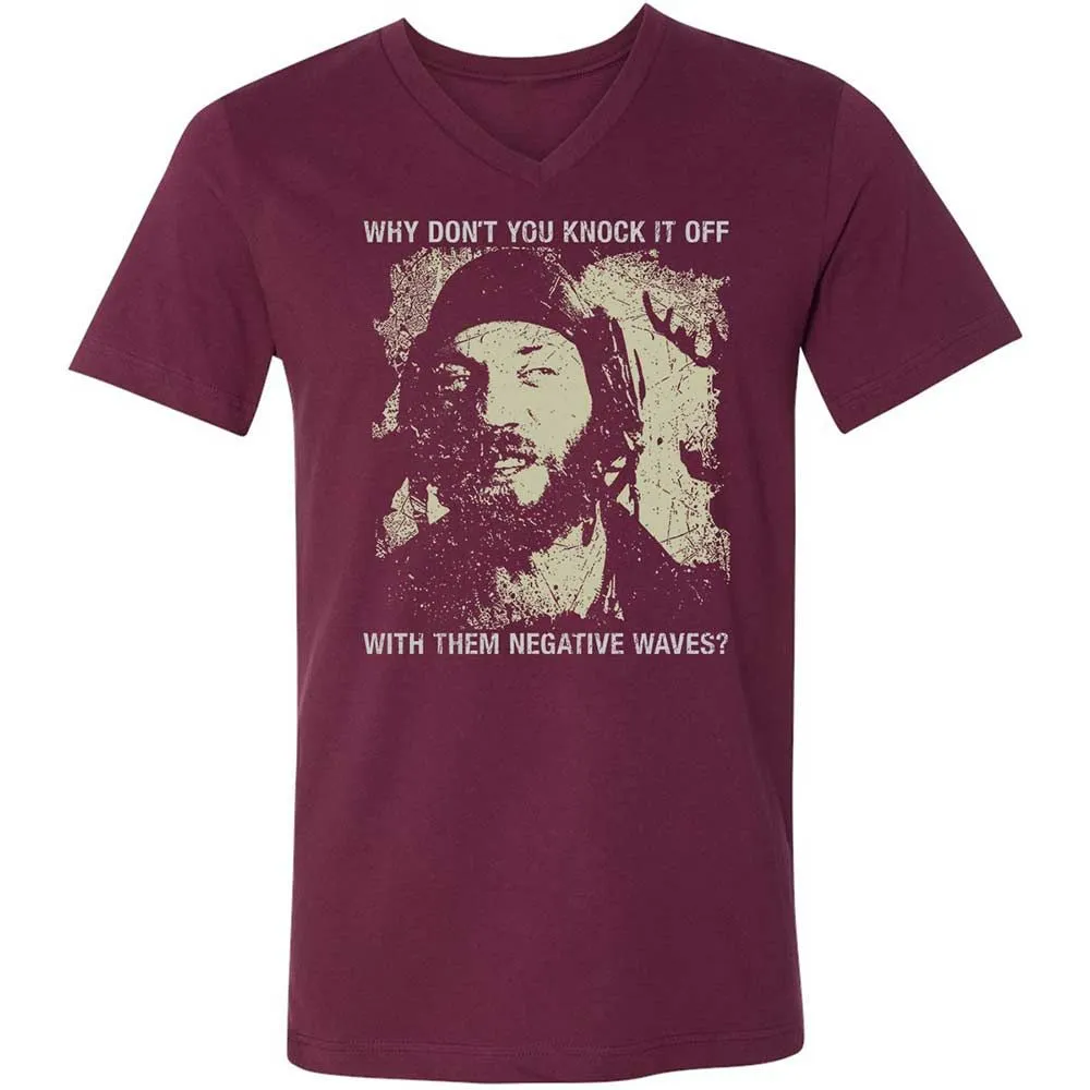 Unisex V-Neck T-Shirt - N8TWV14J - Maroon - 8