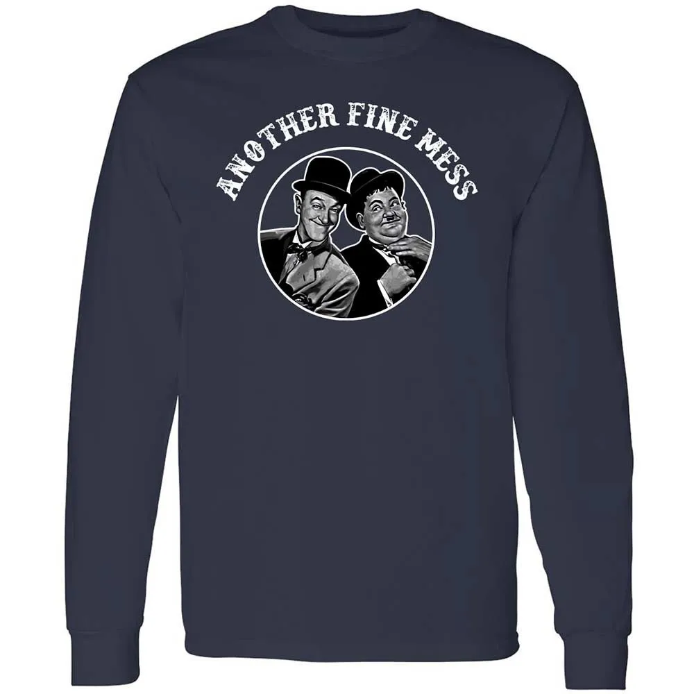 Long Sleeve T-Shirt - B2HC7CUP - Navy - 2