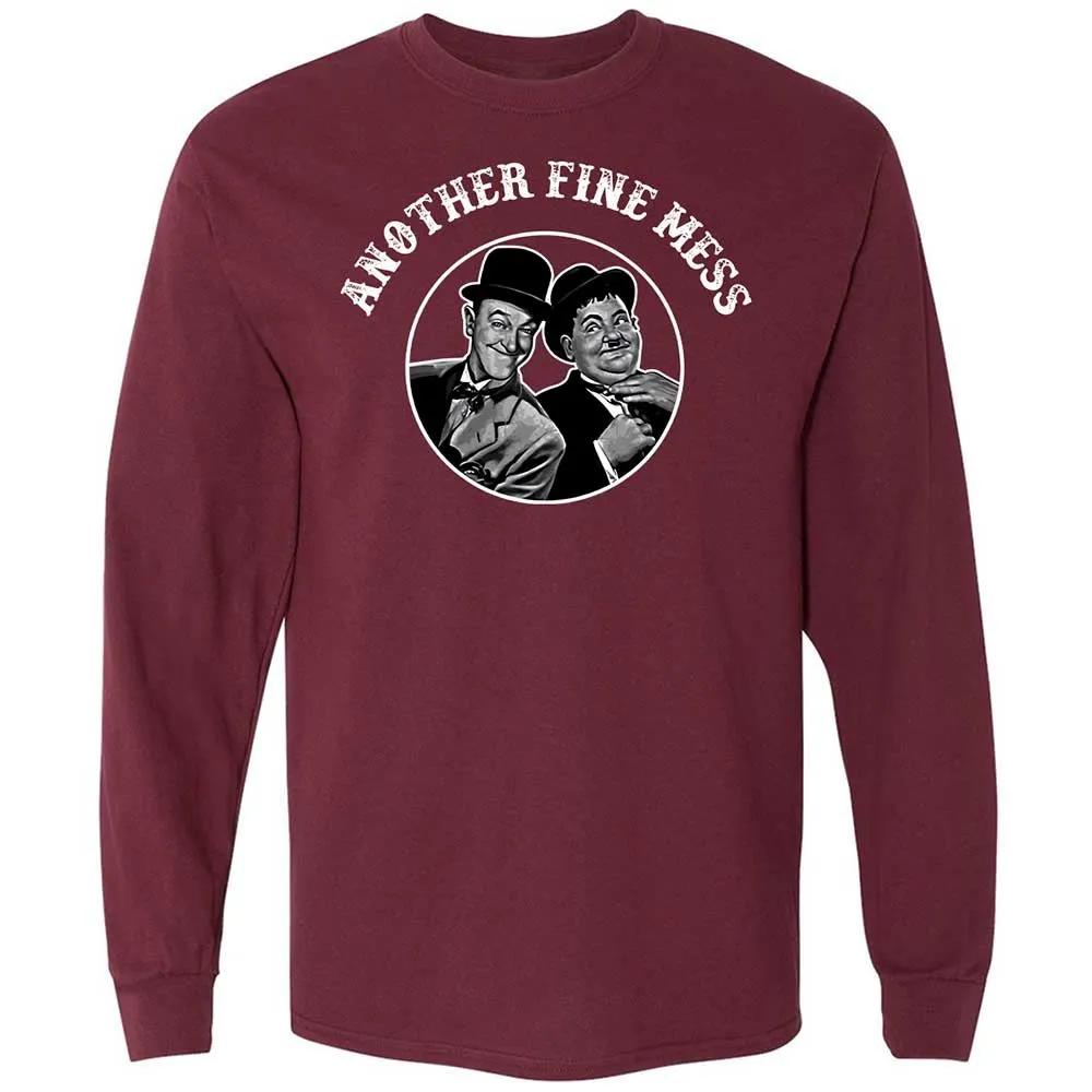Long Sleeve T-Shirt - B2HC7CUP - Maroon - 6