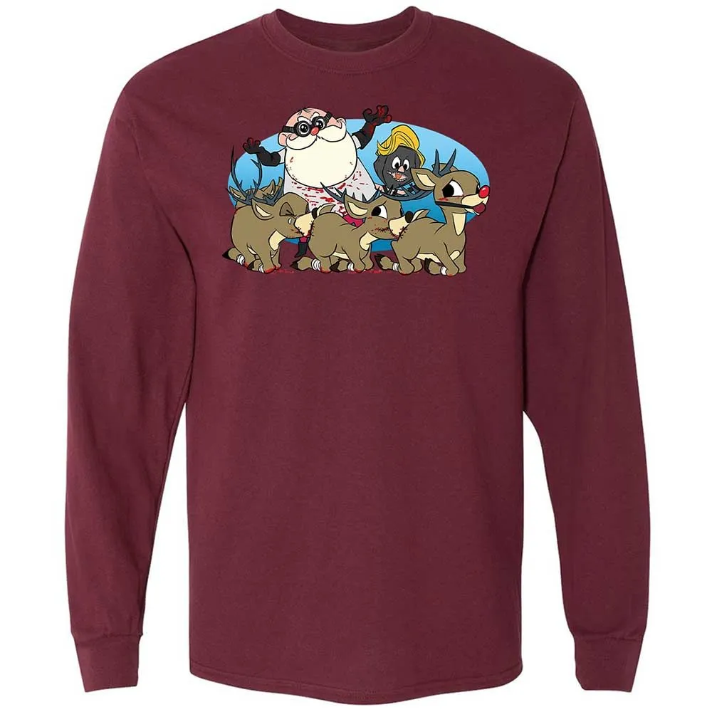 Santapede Greeting - Maroon - 16