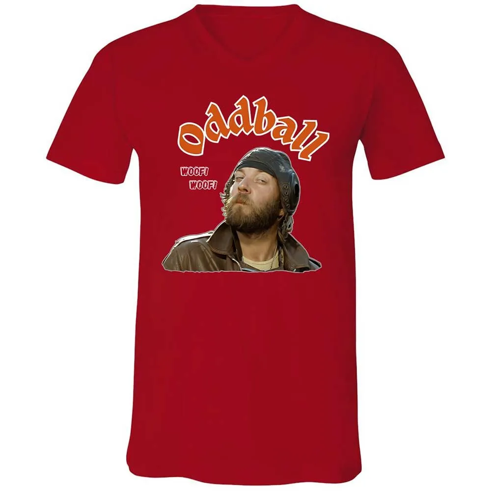Unisex V-Neck T-Shirt - VAJ32SWQ - Red - 6