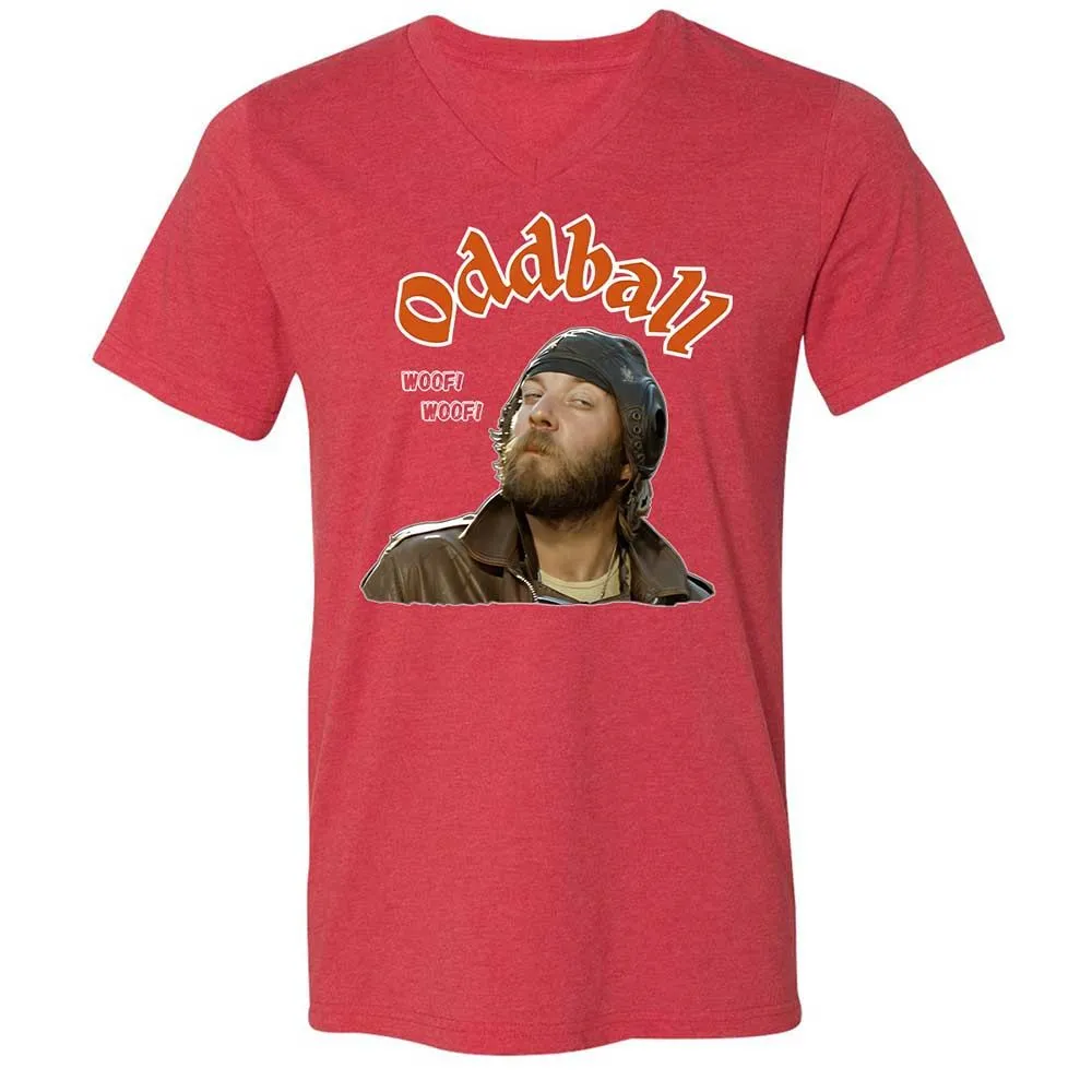 Unisex V-Neck T-Shirt - VAJ32SWQ - Heather Red - 7
