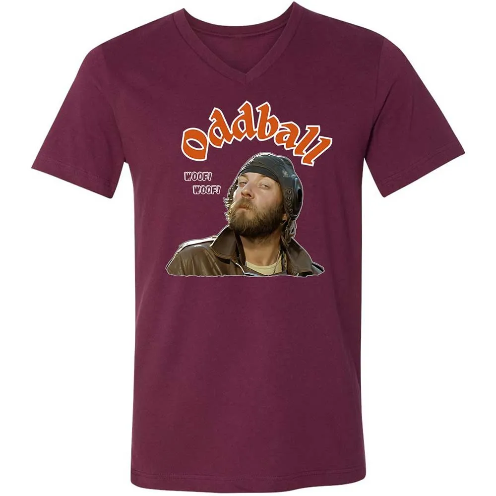 Unisex V-Neck T-Shirt - VAJ32SWQ - Maroon - 8