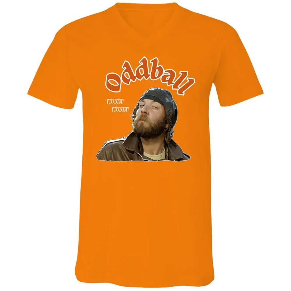 Unisex V-Neck T-Shirt - VAJ32SWQ - Orange - 12
