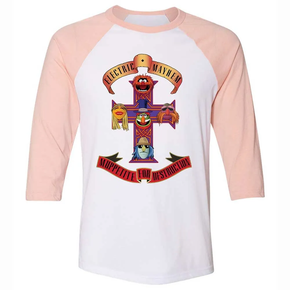 Muppetite For Mayhem - White/Heather Peach - 5