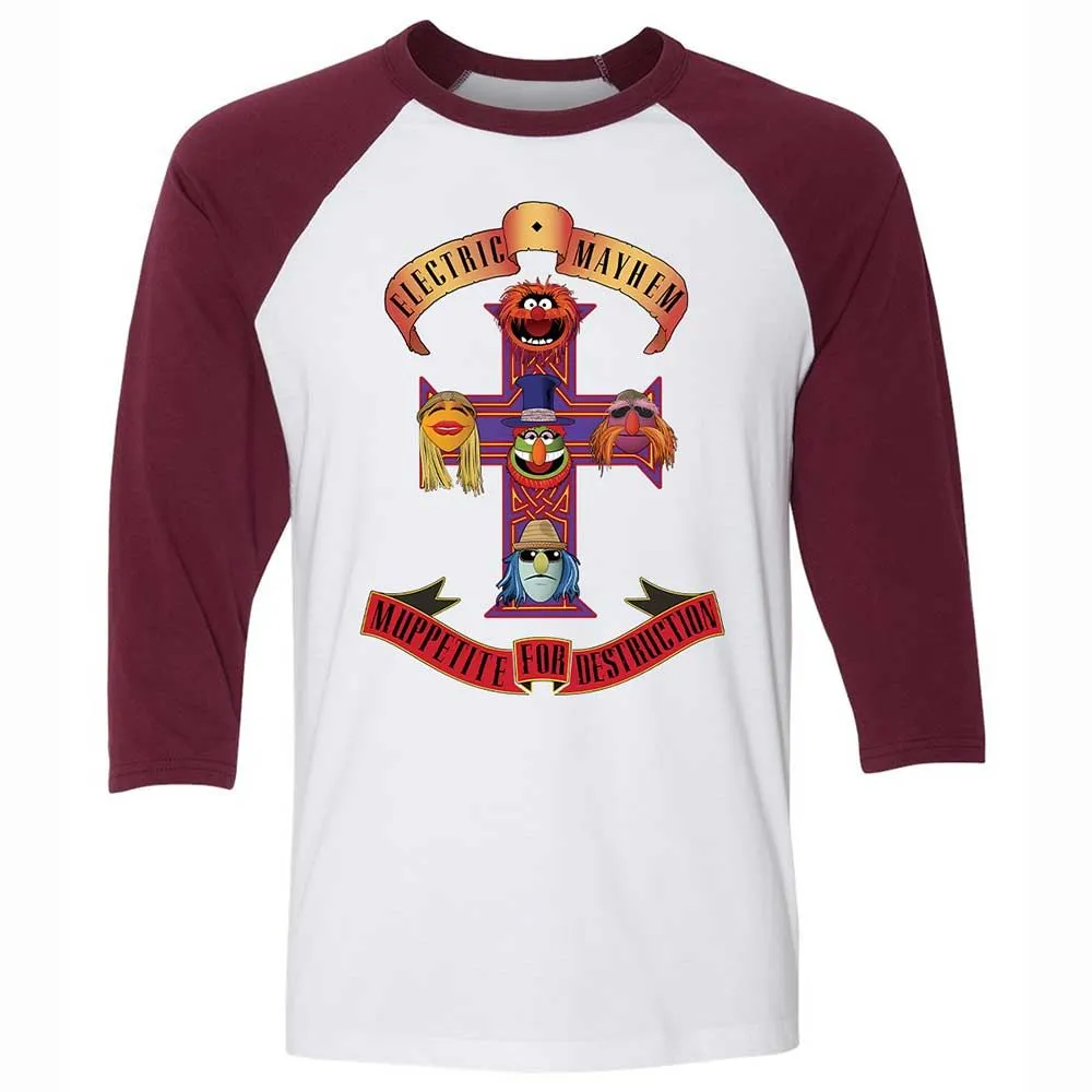 Muppetite For Mayhem - White/Maroon - 7