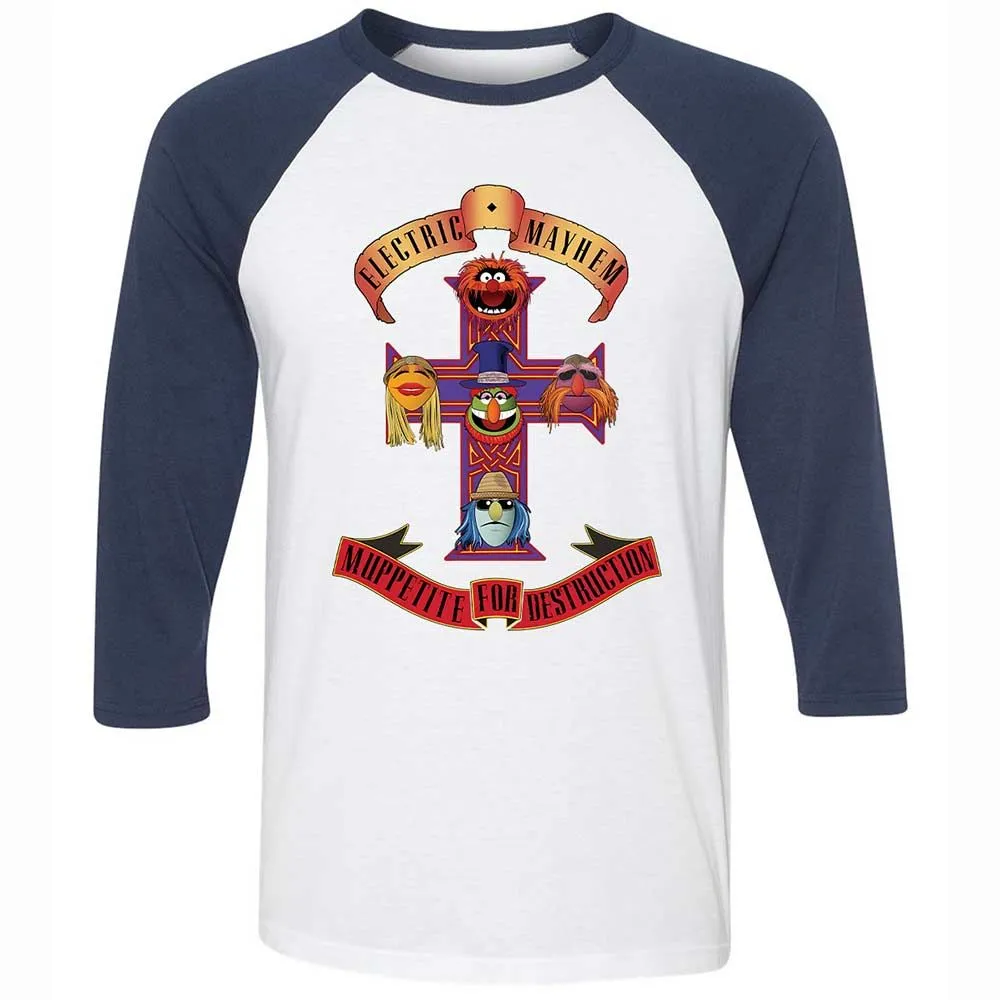Muppetite For Mayhem - White/Navy - 8