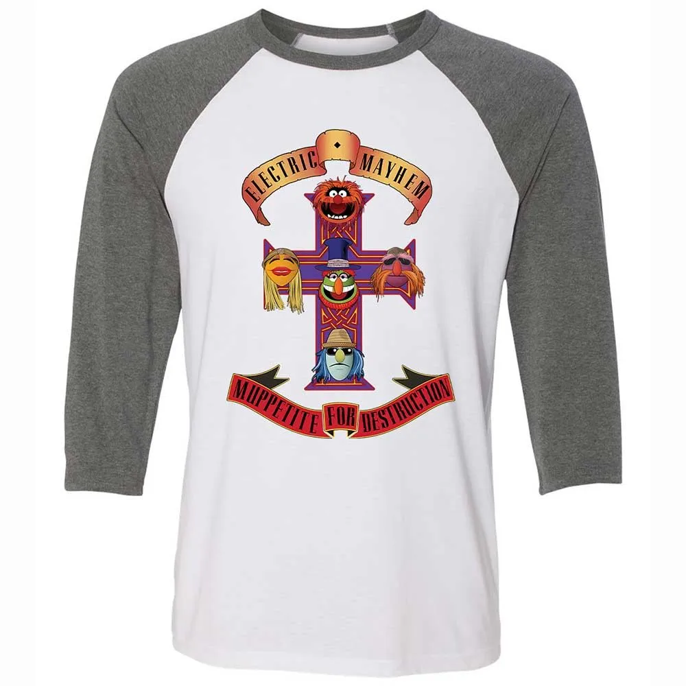 Muppetite For Mayhem - White/Deep Heather - 11