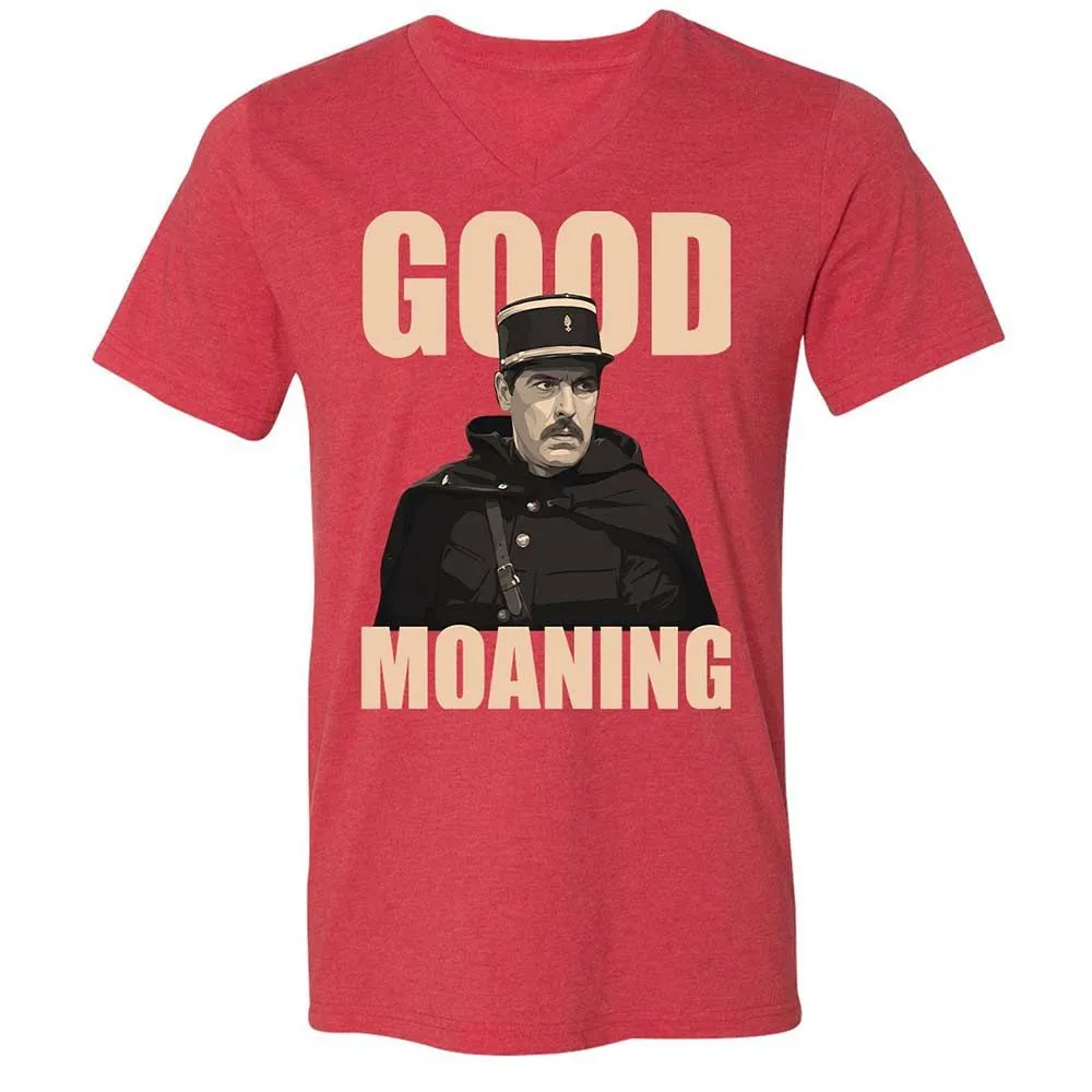 Unisex V-Neck T-Shirt - Z65XFBJF - Heather Red - 7