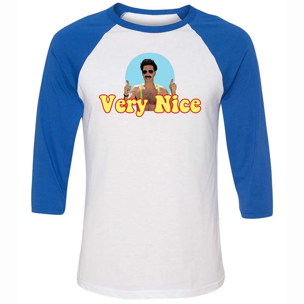 Unisex 3/4 Baseball Tee - E116GZS9 - White/True Royal - 10