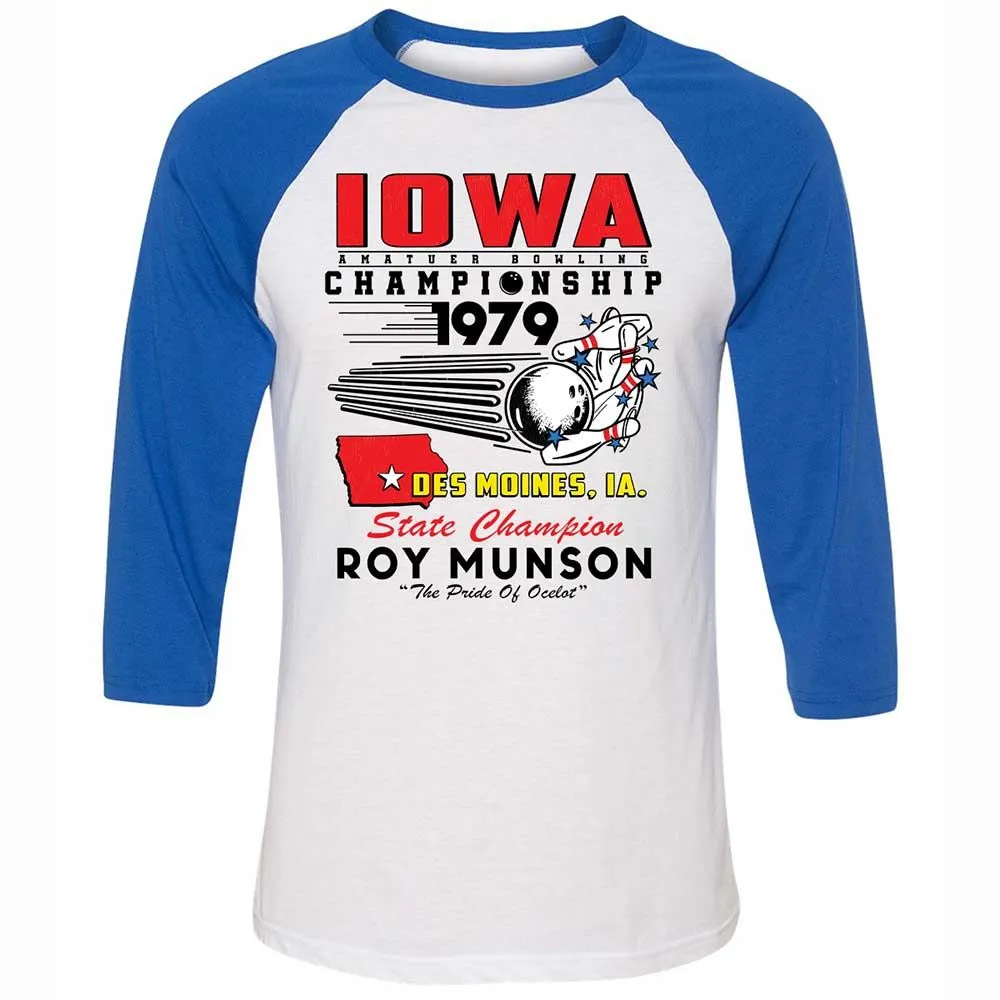 Unisex 3/4 Baseball Tee - 4E6Q2T9U - White/True Royal - 10
