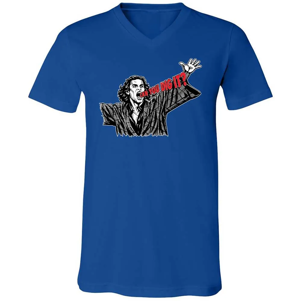 Unisex V-Neck T-Shirt - 3F9GJFQS - True Royal - 4