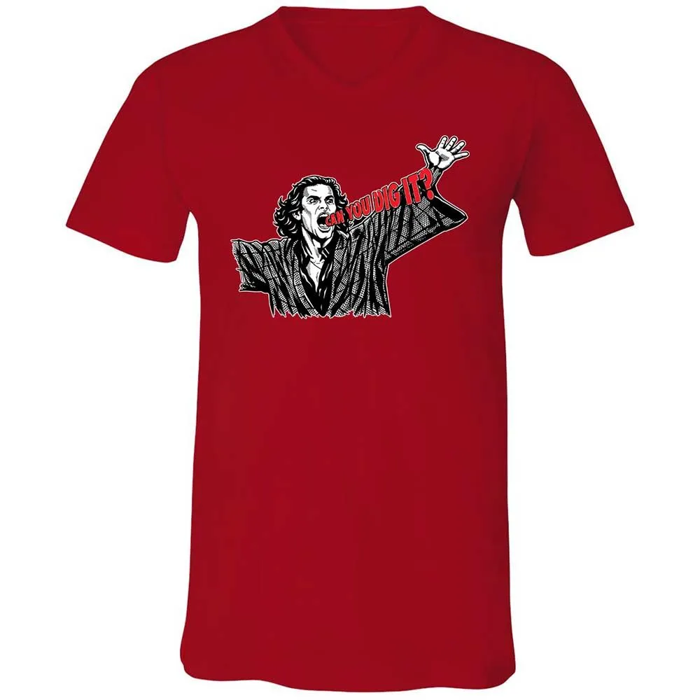 Unisex V-Neck T-Shirt - 3F9GJFQS - Red - 6