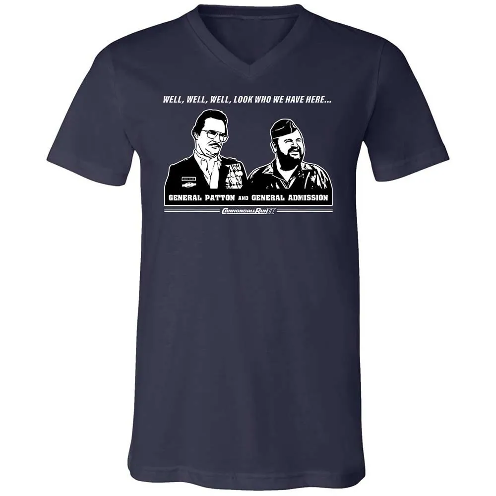 Unisex V-Neck T-Shirt - KND5NS4W - Navy - 2