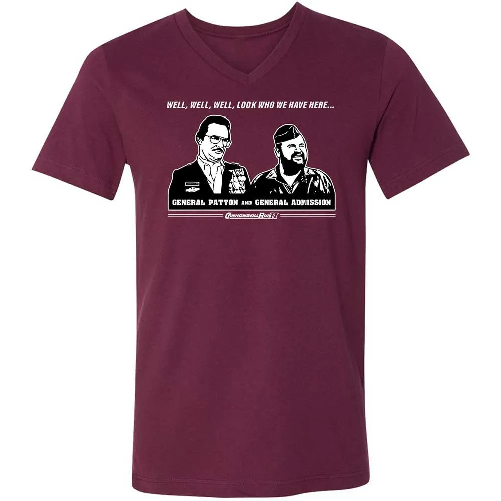 Unisex V-Neck T-Shirt - KND5NS4W - Maroon - 8