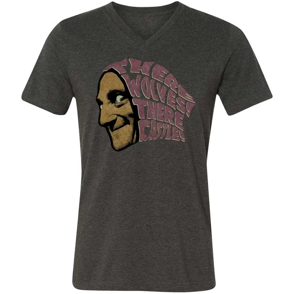 Unisex V-Neck T-Shirt - 8KGJX2QM - Dark Grey Heather - 9