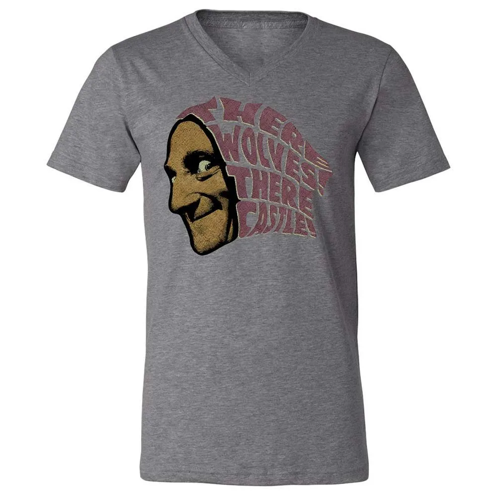 Unisex V-Neck T-Shirt - 8KGJX2QM - Deep Heather - 14