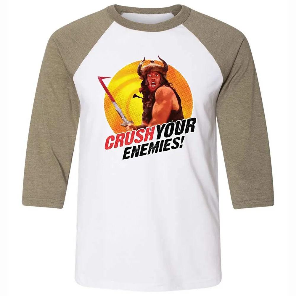Unisex 3/4 Baseball Tee - 5FK1LWSA - White/Heather Olive - 4