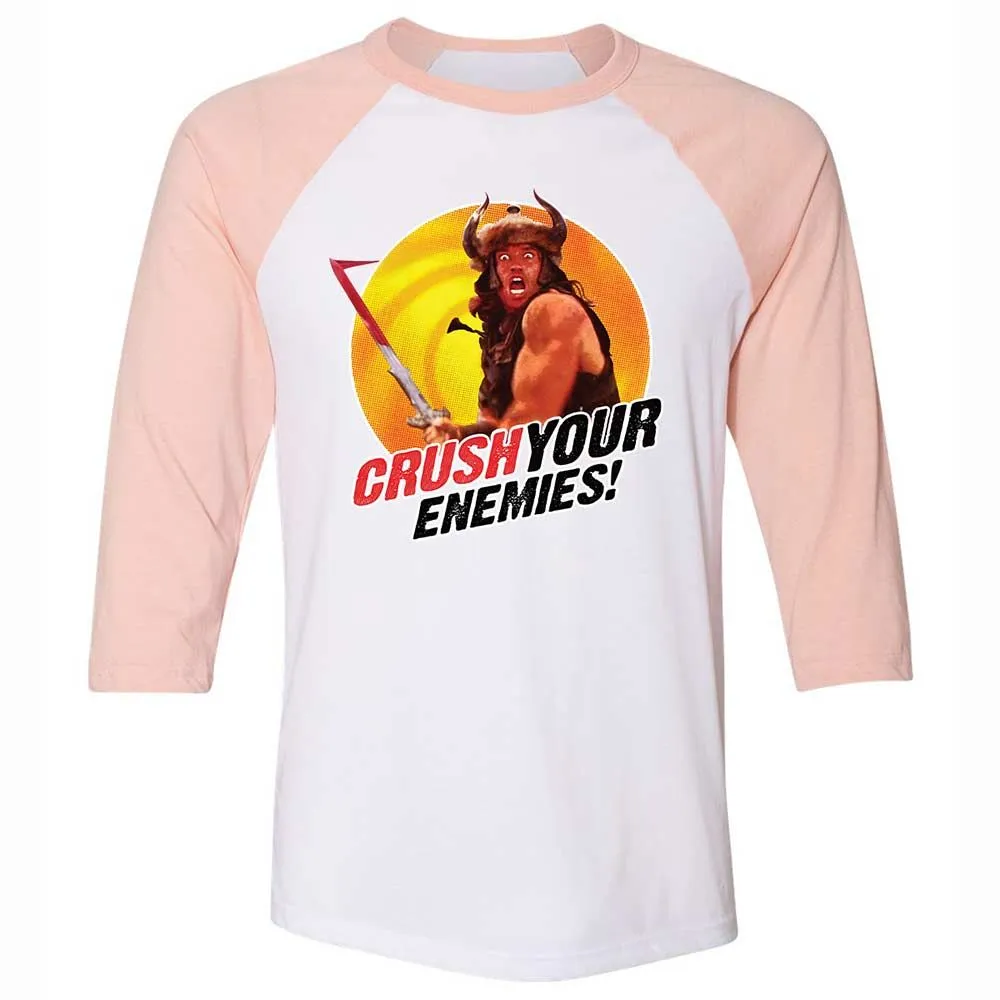 Unisex 3/4 Baseball Tee - 5FK1LWSA - White/Heather Peach - 5
