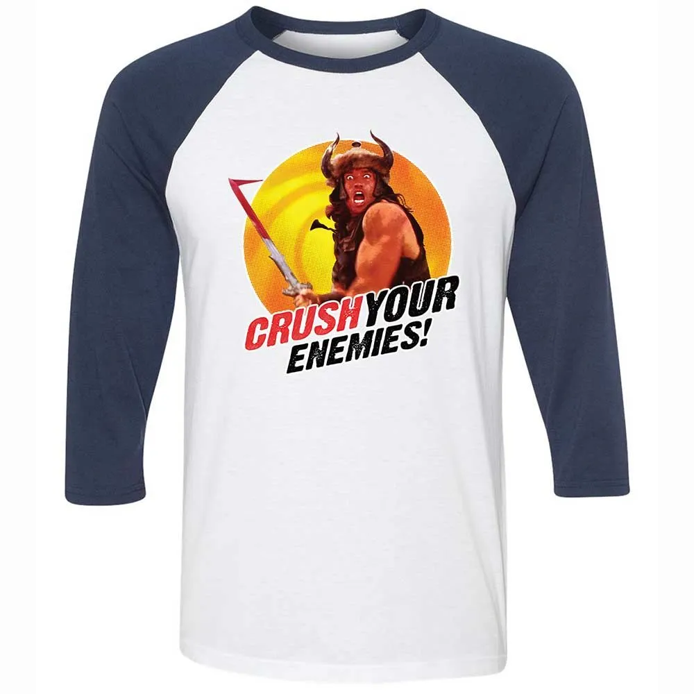 Unisex 3/4 Baseball Tee - 5FK1LWSA - White/Navy - 8