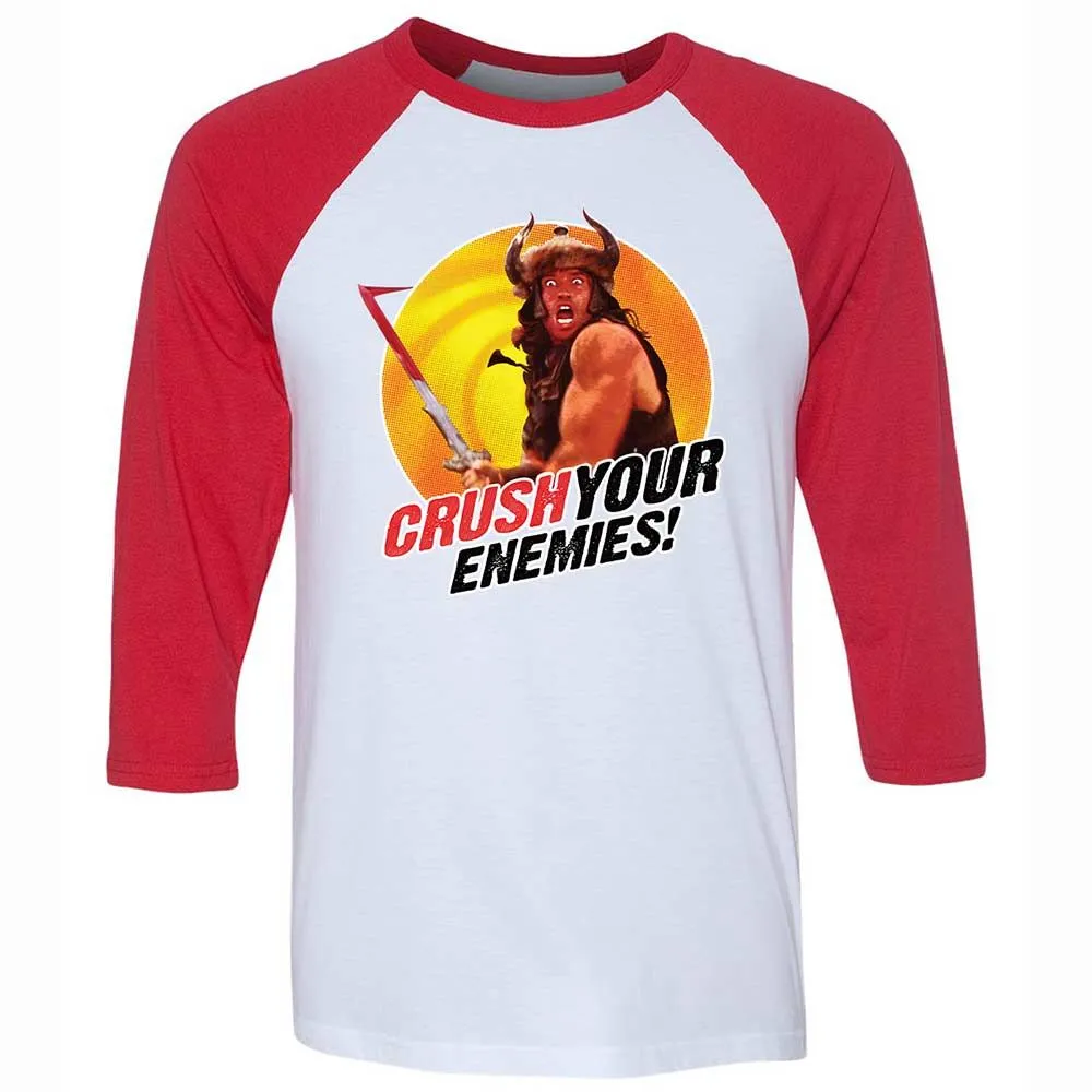 Unisex 3/4 Baseball Tee - 5FK1LWSA - White/Red - 9