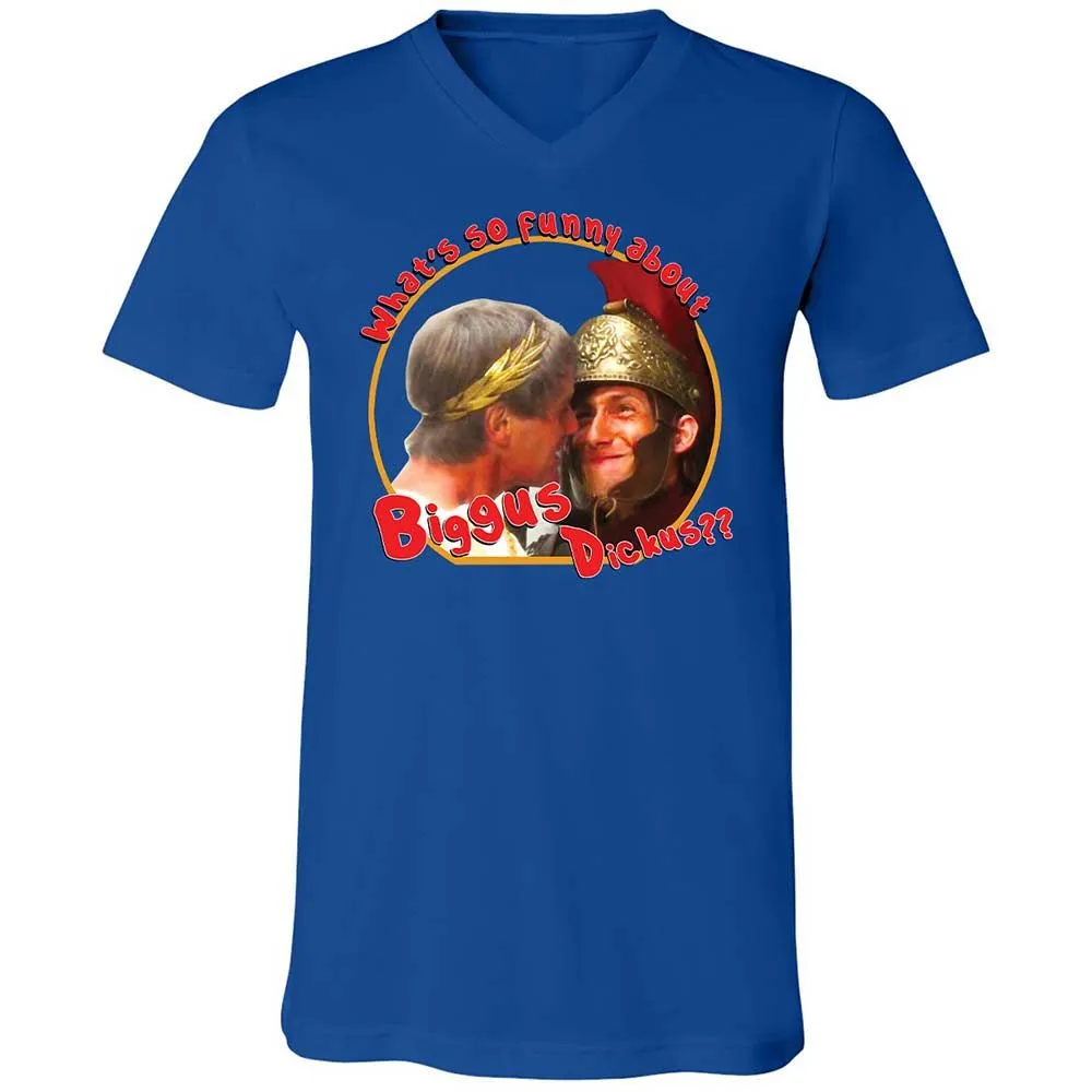 Unisex V-Neck T-Shirt - SU4ERRCC - True Royal - 4