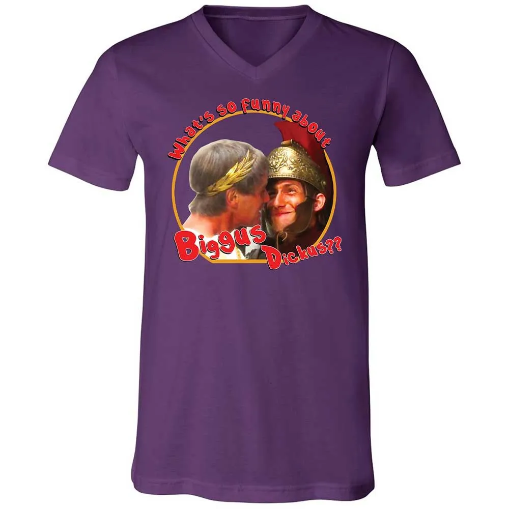 Unisex V-Neck T-Shirt - SU4ERRCC - Team Purple - 10
