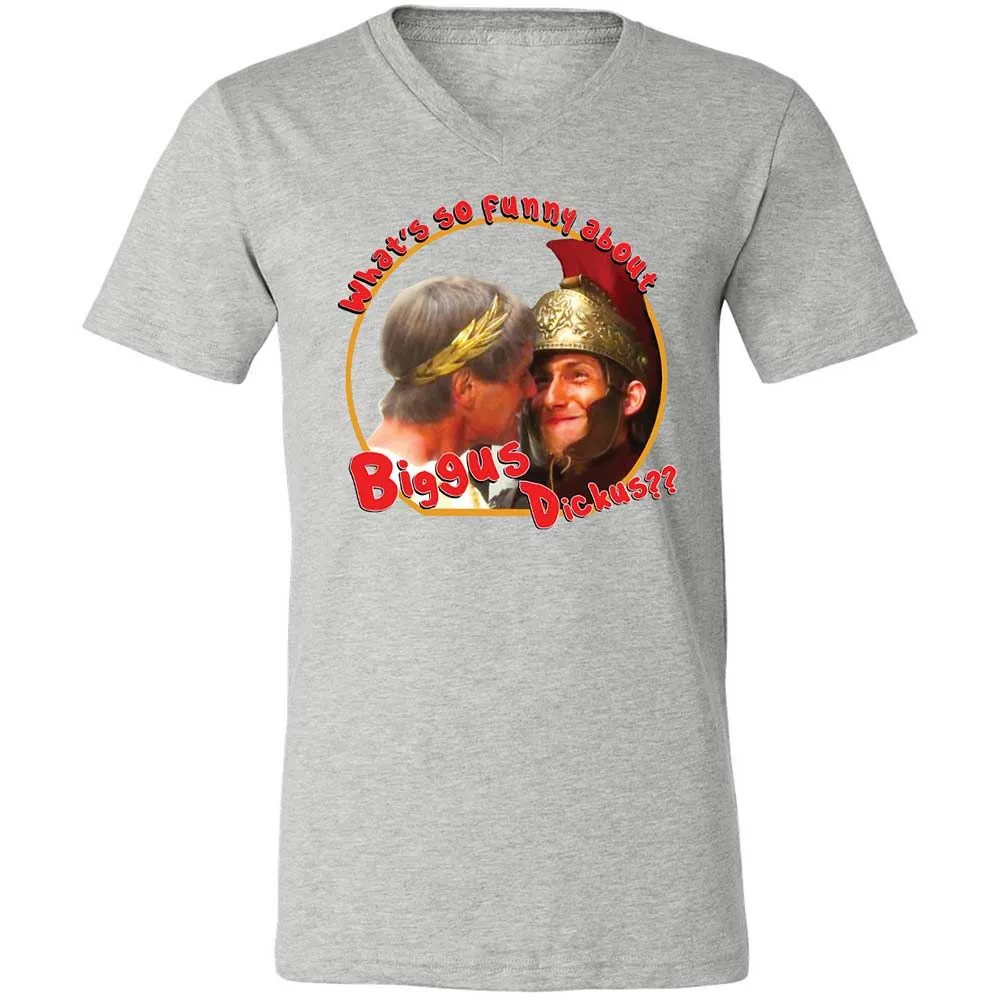 Unisex V-Neck T-Shirt - SU4ERRCC - Athletic Heather - 15