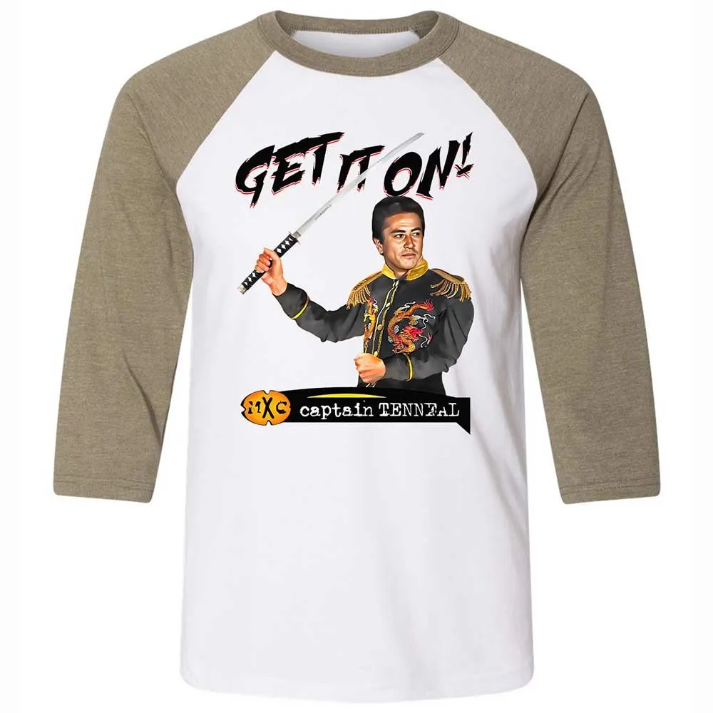 Unisex 3/4 Baseball Tee - Y5MXJTBB - White/Heather Olive - 4