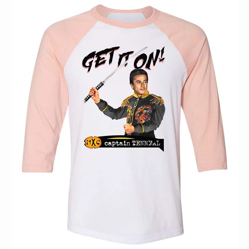 Unisex 3/4 Baseball Tee - Y5MXJTBB - White/Heather Peach - 5