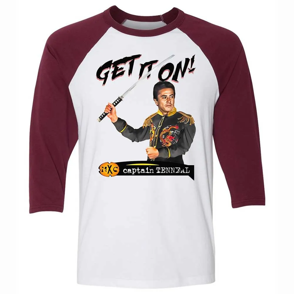Unisex 3/4 Baseball Tee - Y5MXJTBB - White/Maroon - 7