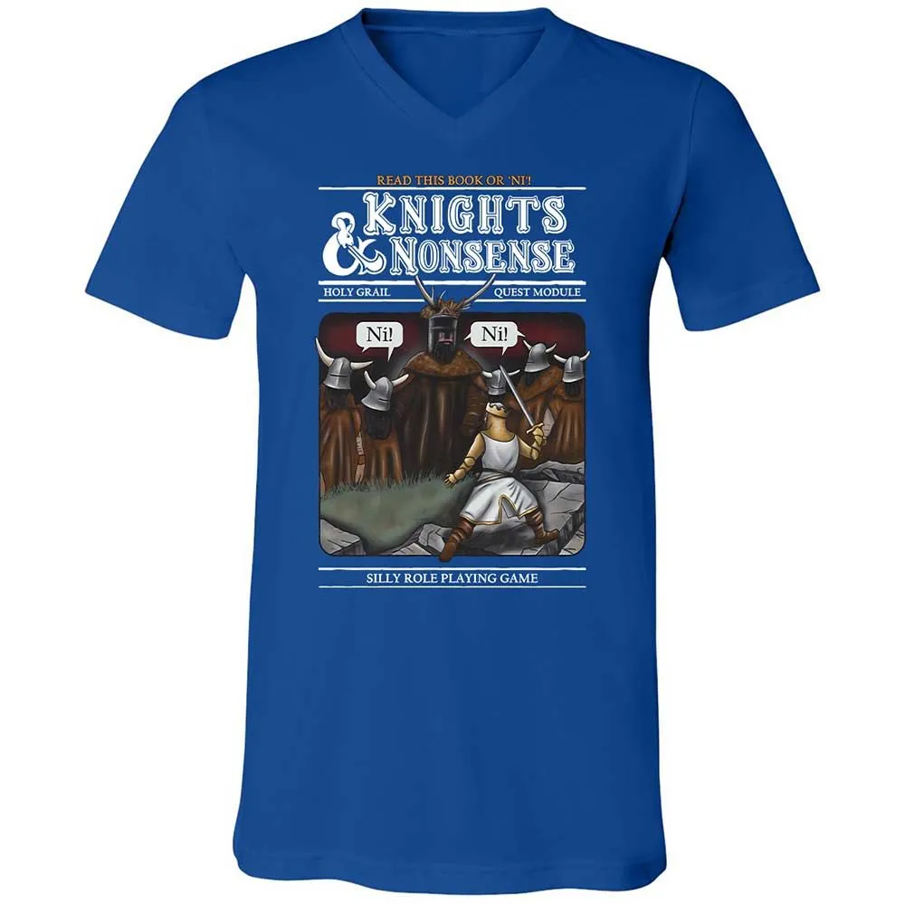 Unisex V-Neck T-Shirt - 8DRAX6KJ - True Royal - 4