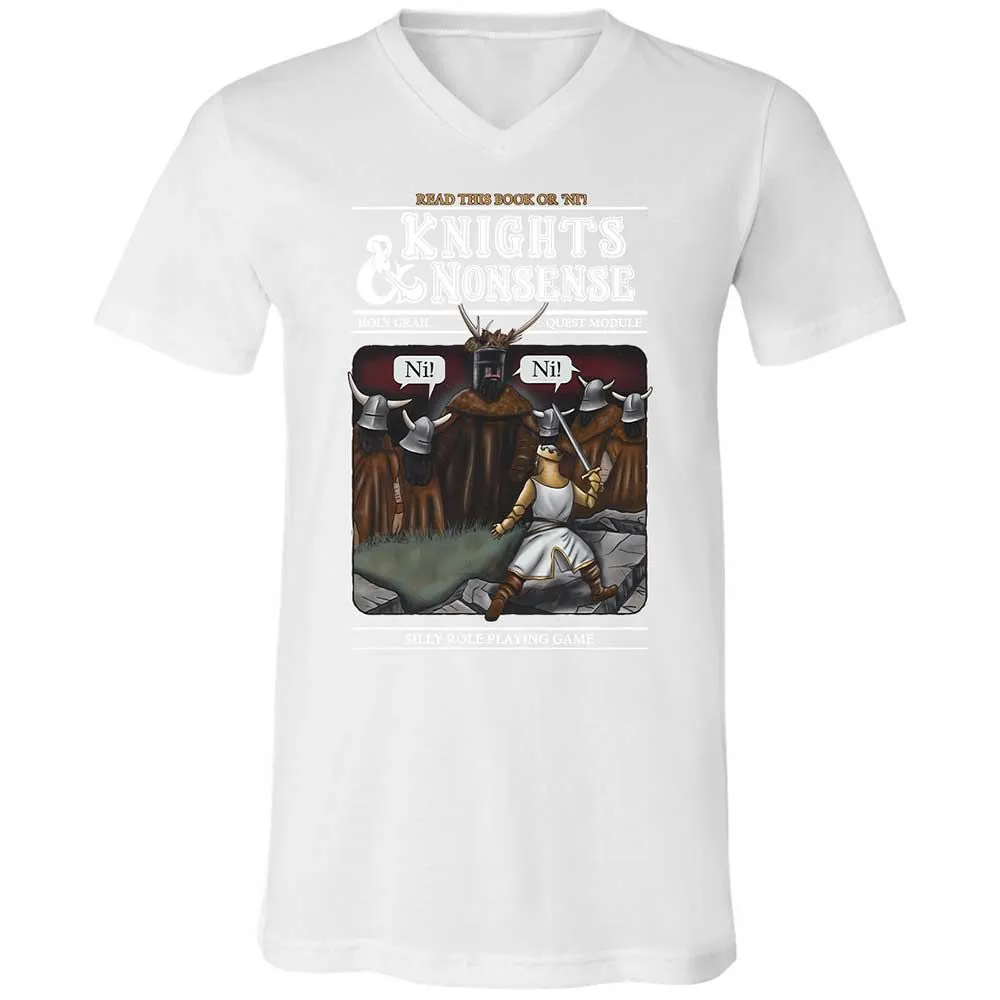 Unisex V-Neck T-Shirt - 8DRAX6KJ - White - 16