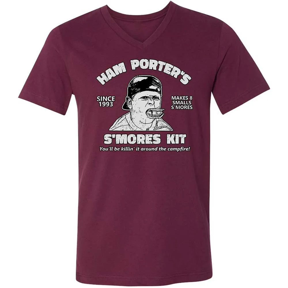 Unisex V-Neck T-Shirt - C6246HY6 - Maroon - 8