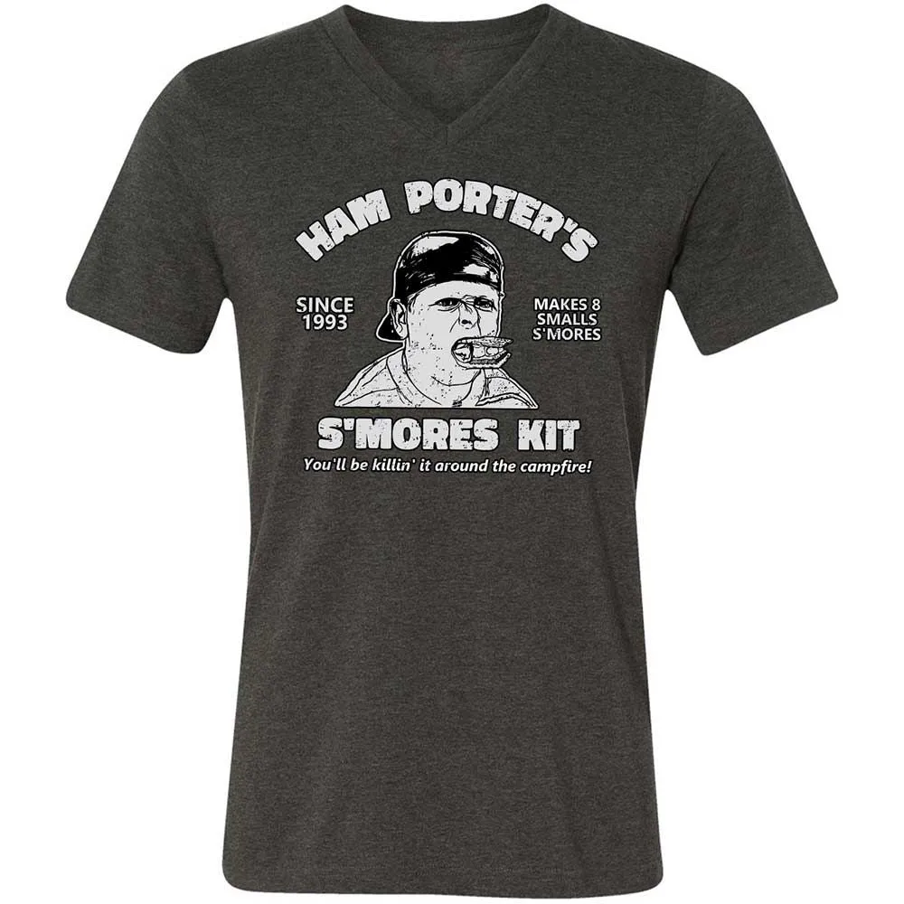 Unisex V-Neck T-Shirt - C6246HY6 - Dark Grey Heather - 9